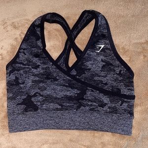 gymshark camo seamless sports bra